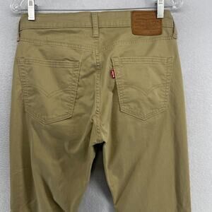 LEVIS 511 Pants Mens 32x30 Stretch Sueded Sateen Big E Slim Fit 5 Pocket Brown